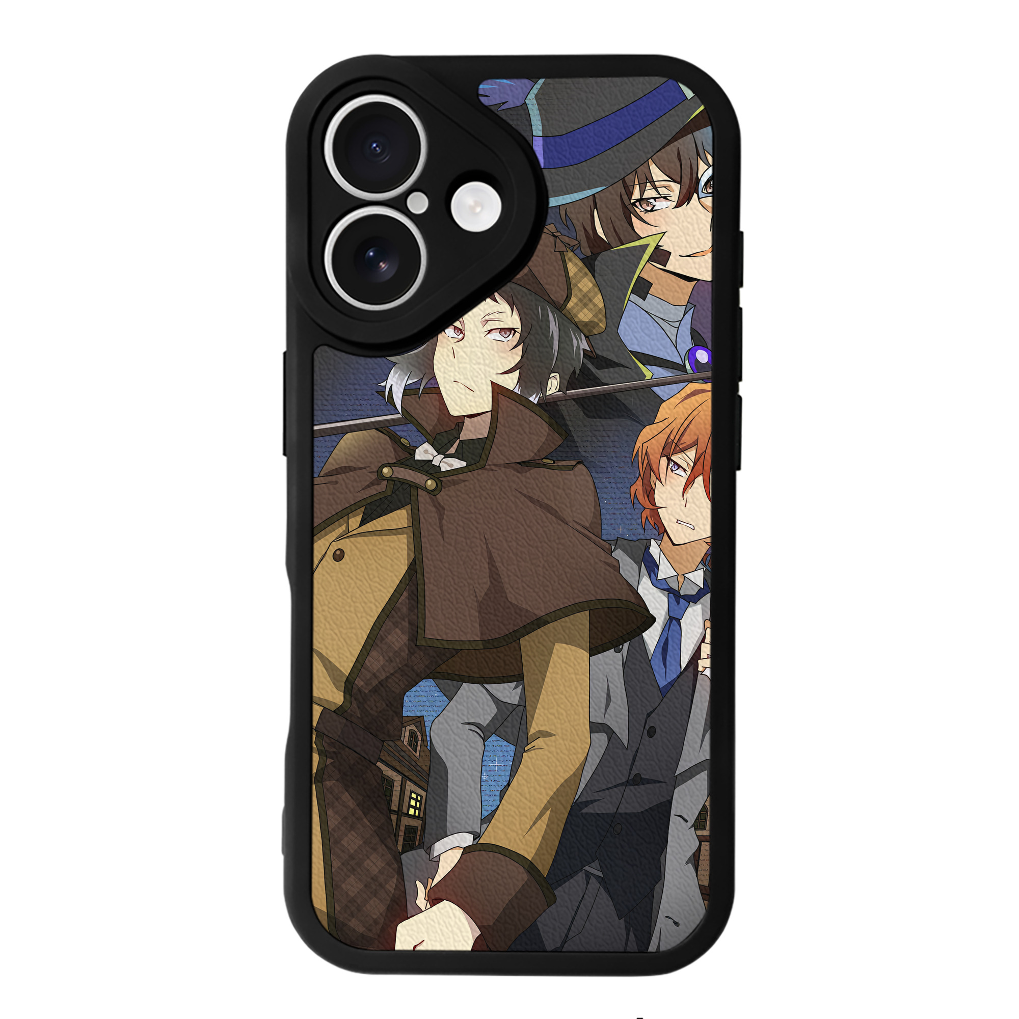 （画像用） 文豪ストレイドッグス Bungo Stray Dogs 【iPhone 16シリーズ対応】シリコンスマホケース（レザー調） 材質：シリコン
